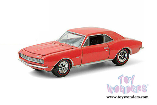 Greenlight - Chevrolet Camaro "Wide Boots" "New Wide Tread Tires from Goodyear" Goodyear Vintage Ad Car (1968, 1/64 scale diecast model car, Orange) 30195/48