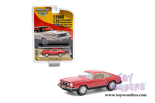 Greenlight - Ford T5 Hardtop (1976, 1/64 scale diecast model car, Bright Red/Black) 30204/48