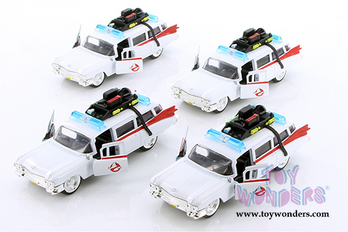 Jada Toys - Metals Die Cast | Ghostbusters&trade; Ecto-1&trade; Cadillac Ambulance (1/32 scale diecast model car, White) 30207DP1