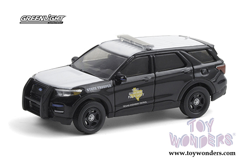Greenlight - Hot Pursuit | Ford Police Interceptor Utility - Texas Highway Patrol (2020, 1/64 scale diecast model car, Black) 30234/48