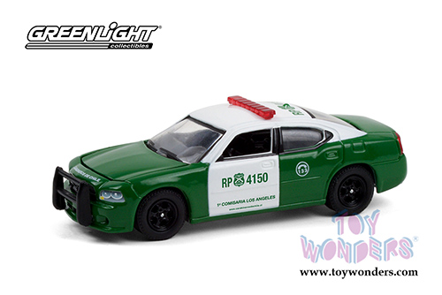 Greenlight - Dodge Charger Police - Carabineros de Chile (2008, 1/64 scale diecast model car, Green/White) 30237/48