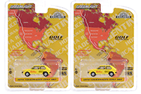 Greenlight - Volkswagen Golf Mk1 - Hartetest Alaska-Feuerland Alaska, USA to Tierra Del Fuego, Argentina Car #2 (1974, 1/64 scale diecast model car, Yellow) 30239/48