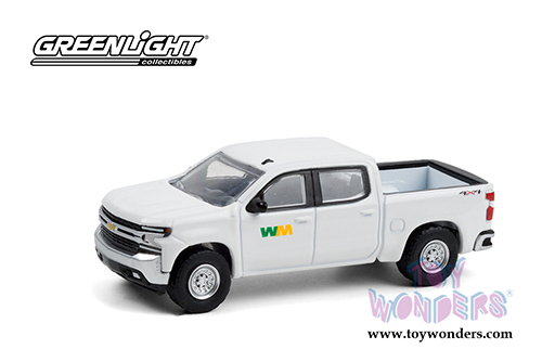 Greenlight - Chevrolet&reg; Silverado Pickup Truck Waste Management (2020, 1/64 scale diecast model car, White) 30255/48