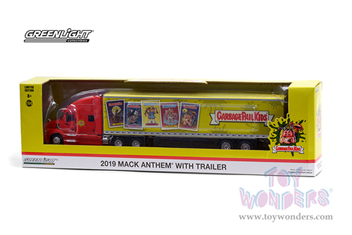 Greenlight -  Mack® Anthem® 18 Wheeler Tractor Trailer (2019, 1/64 scale diecast model car, Red/Yellow) 30262/24