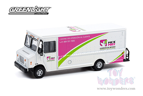 Greenlight - Mail Delivery Vehicle - Correos De Mexico (2020, 1/64 scale diecast model car, White/Pink/Green) 30300/48