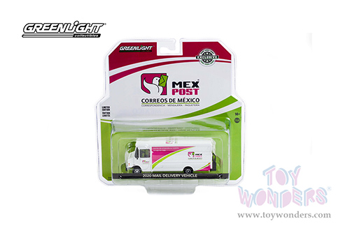 Greenlight - Mail Delivery Vehicle - Correos De Mexico (2020, 1/64 scale diecast model car, White/Pink/Green) 30300/48