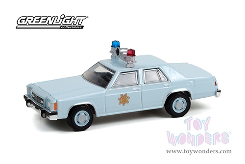 Greenlight - Ford LTD-S - County Sheriff (1982, 1/64 scale diecast model car, Light Blue) 30304/48