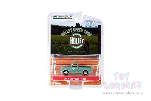 Greenlight - Chevrolet&reg; C-10 Short Bed Pickup Truck - Holley Speed Shop (1967, 1/64 scale diecast model car, Green) 30307/48