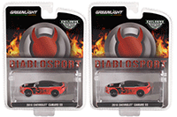 Greenlight - Chevrolet® Camaro® SS "DiabloSport" (2016, 1/64 scale diecast model car, Red/Black Flames) 30308/48