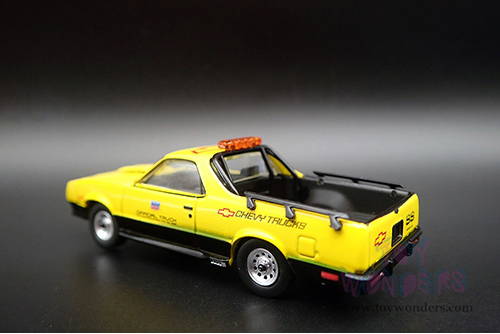 Greenlight - Chevrolet® El Camino SS 70th Annual Indianapolis 500 Mile Race Official Truck (1986, 1/64 scale diecast model car, Yellow/Black) 30311/48