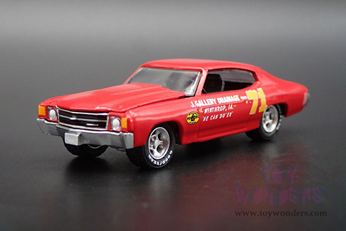 Greenlight - Doc Mayner's Chevrolet&reg; Chevelle #71 - J. Gallery Drainage Winthrop, IA - Pennzoil (1972, 1/64 scale diecast model car, Red) 30315/48