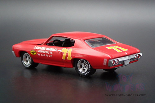 Greenlight - Doc Mayner's Chevrolet&reg; Chevelle #71 - J. Gallery Drainage Winthrop, IA - Pennzoil (1972, 1/64 scale diecast model car, Red) 30315/48