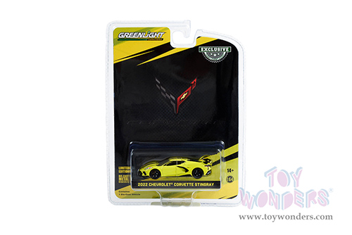 Greenlight - Chevrolet® Corvette® C8.R Stingray - 2022 IMSA GTLM Championship Edition (2022, 1/64 scale diecast model car, Yellow/Silver stripes) 30321/48