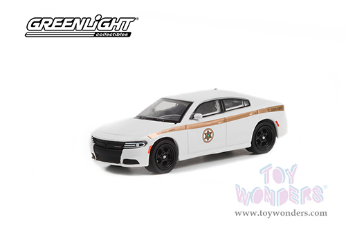 Greenlight - Dodge Charger Pursuit - Absaroka County Sheriff's Department (2015, 1/64 scale diecast model car, White) 30335/48