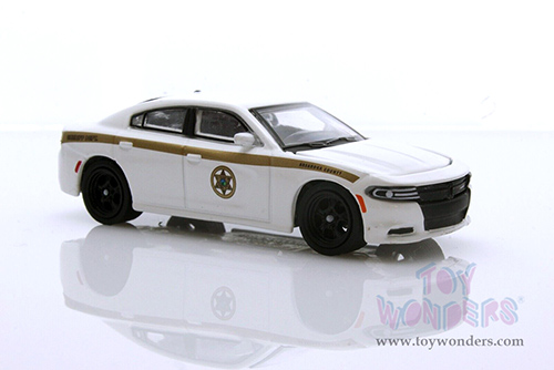 Greenlight - Dodge Charger Pursuit - Absaroka County Sheriff's Department (2015, 1/64 scale diecast model car, White) 30335/48