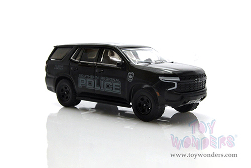 Greenlight - Hot Pursuit | Chevrolet&reg; Tahoe Police Pursuit Vehicle (PPV) - Southern Regional Police Department, Pennsylvania (2021, 1/64 scale diecast model car, Black) 30342/48