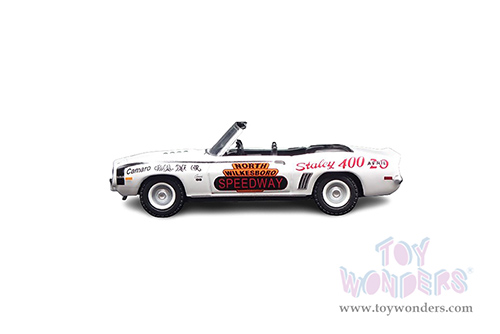 Greenlight - Chevrolet&reg; Camaro Convertible - North Wilkesboro Speedway Official Pace Car, North Wilkesboro, North Carolina (1969, 1/64 scale diecast model car, White) 30346/48