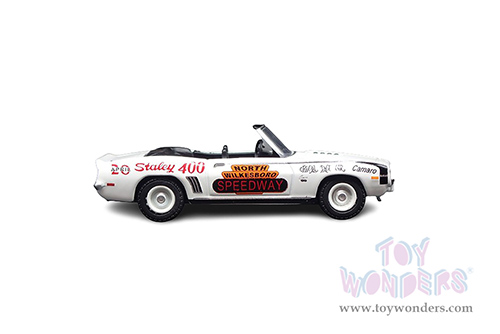 Greenlight - Chevrolet&reg; Camaro Convertible - North Wilkesboro Speedway Official Pace Car, North Wilkesboro, North Carolina (1969, 1/64 scale diecast model car, White) 30346/48