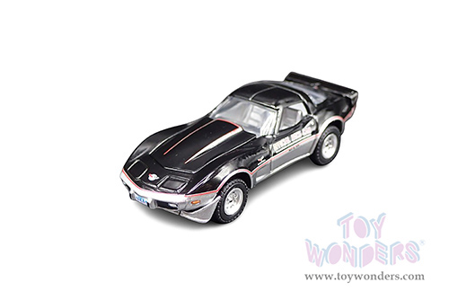 Greenlight - Chevrolet&reg; Corvette - 62nd Annual Indianapolis 500 Mile Race Official Pace Car (1978, 1/64 scale diecast model car, Black/Light Gray) 30347/48