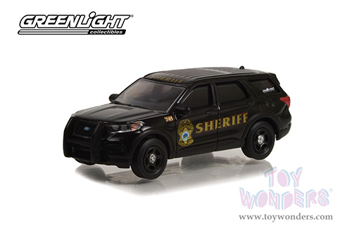 Greenlight - Hot Pursuit Series | Ford Police Interceptor Utility - Johnson County, Kansas Sheriff (2020, 1/64 scale diecast model car, Black) 30355/48