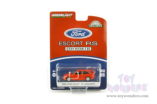 Greenlight - Ford Escort RS Cosworth (1995, 1/64 scale diecast model car, Radiant Red) 30380/48