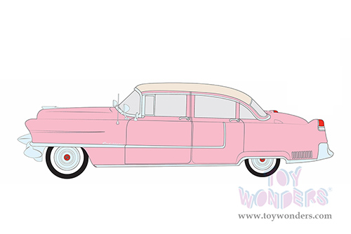 Greenlight - Cadillac® Fleetwood Series 60 (1955, 1/64 scale diecast model car, Pink) 30396/48