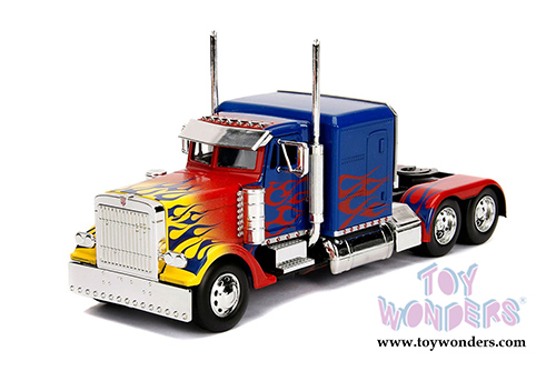 Jada Toys - Hollywood Rides | TRANSFORMERS Optimus Prime® Truck (1/24, die cast model car, Blue w/Red) 30446/2