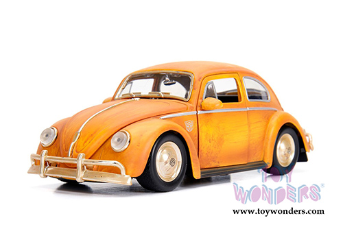 Jada Toys - Hollywood Rides | TRANSFORMERS 6 Volkswagen&reg; Beetle&reg; Bumblebee&trade; (1971, 1/24, diecast model car, Weathered Yellow) 30452