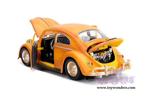 Jada Toys - Hollywood Rides | TRANSFORMERS 6 Volkswagen&reg; Beetle&reg; Bumblebee&trade; (1971, 1/24, diecast model car, Weathered Yellow) 30452
