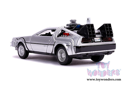 Jada Toys - Hollywood Rides | DeLorean DMC Time Machine Back to the Future Part II (1/32 scale diecast model car, Silver) 30541