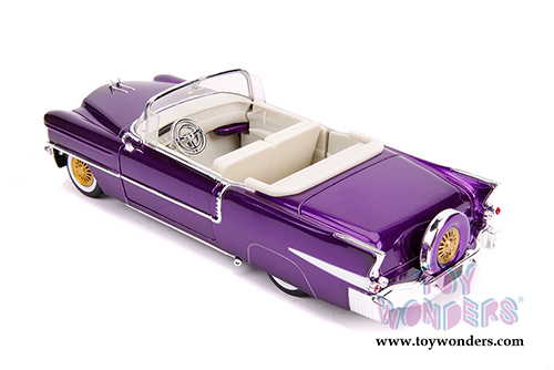 Jada Toys - Hollywood Rides | Elvis Presley Cadillac&reg; Eldorado Convertible (1956, 1/24, diecast model car, Purple) 30703