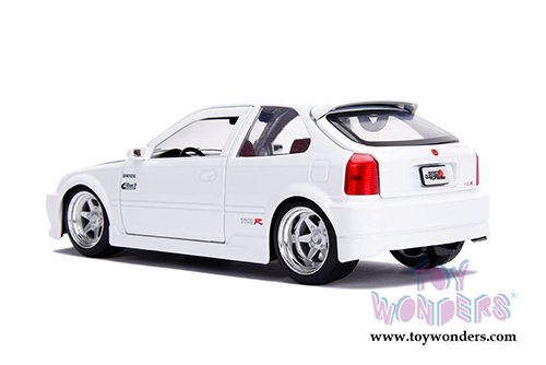 Jada Toys - Metals Die Cast | JDM Tuners&trade; Honda Civic Type R (1997, 1/24, diecast model car, Glossy White) 30720