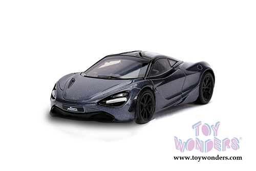 Jada Toys Fast & Furious - Shaw's McLaren 720S Hardtop (1/32 scale diecast model car, Gray) 30755
