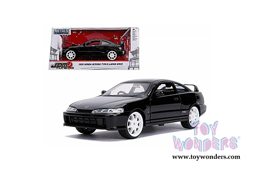 Jada Toys - Metals Die Cast | JDM Tuners&trade; Honda Integra Type-R Japan Spec (1995, 1/24, diecast model car, Glossy Black) 30930