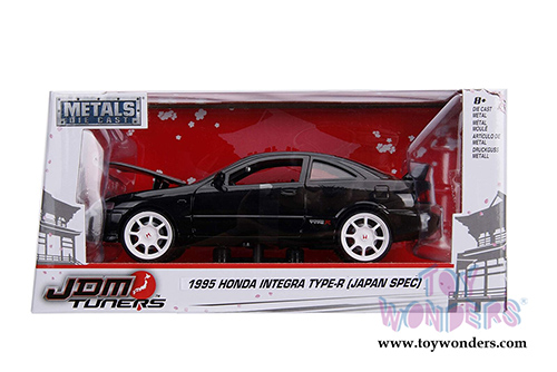 Jada Toys - Metals Die Cast | JDM Tuners&trade; Honda Integra Type-R Japan Spec (1995, 1/24, diecast model car, Glossy Black) 30930