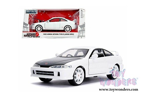 Jada Toys - Metals Die Cast | JDM Tuners&trade; Honda Integra Type-R Japan Spec (1995, 1/24, diecast model car, White) 30931