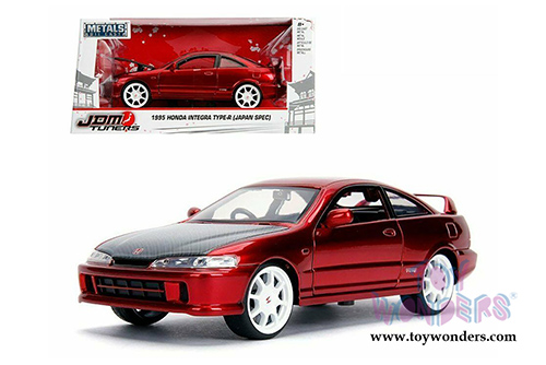Jada Toys - Metals Die Cast | JDM Tuners&trade; Honda Integra Type-R Japan Spec (1995, 1/24, diecast model car, Candy Red) 30932