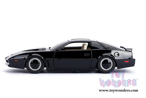 Jada Toys - Metals Die Cast - Hollywood Rides | Knight Rider K.I.T.T.&trade; Pontiac&reg; Firebird&reg; Trans Am with lights (1982, 1/24, diecast model car, Black) 30939
