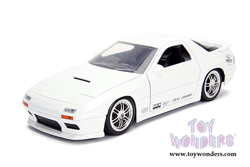 Jada Toys - Metals Die Cast | JDM Tuners™ Mazda RX-7 (FC) (1985, 1/24, diecast model car, Glossy White) 30940