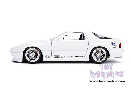 Jada Toys - Metals Die Cast | JDM Tuners™ Mazda RX-7 (FC) (1985, 1/24, diecast model car, Glossy White) 30940