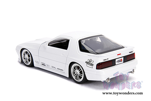 Jada Toys - Metals Die Cast | JDM Tuners™ Mazda RX-7 (FC) (1985, 1/24, diecast model car, Glossy White) 30940