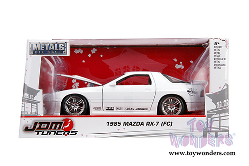 Jada Toys - Metals Die Cast | JDM Tuners™ Mazda RX-7 (FC) (1985, 1/24, diecast model car, Glossy White) 30940