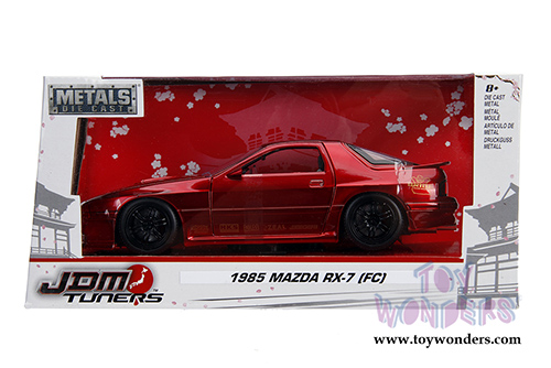Jada Toys - Metals Die Cast | JDM Tuners&trade; Mazda RX-7 (FC) (1985, 1/24, diecast model car, Candy Red) 30941
