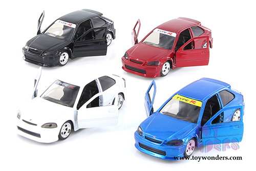 Jada Toys - Metals Die Cast | JDM Tuners&trade; Honda Civic Type-R (1997, 1/32, diecast model car, Asstd.) 30973DP1