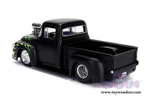 Jada Toys - Metals Die Cast | Just Trucks Ford F-100 Pickup Truck with engine Blower (1956, 1/24 scale diecast model car, Asstd.) 30979DP1