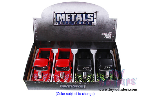 Jada Toys - Metals Die Cast | Just Trucks Ford F-100 Pickup Truck with engine Blower (1956, 1/24 scale diecast model car, Asstd.) 30979DP1