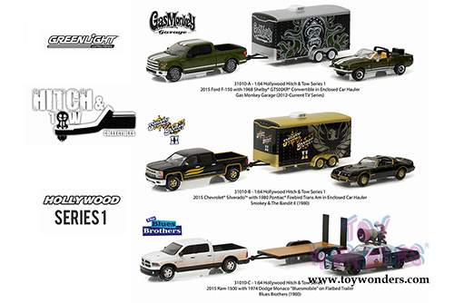 Greenlight - Hollywood Hitch & Tow Series 1 (1/64 scale diecast model car, Asstd.) 31010/24