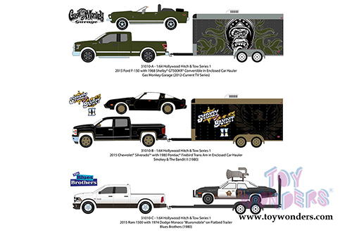 Greenlight - Hollywood Hitch & Tow Series 1 (1/64 scale diecast model car, Asstd.) 31010/24