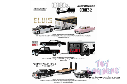 Greenlight - Hollywood Hitch & Tow Series 2 (1/64 scale diecast model car, Asstd.) 31020/24