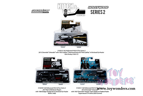 Greenlight - Hollywood Hitch & Tow Series 2 (1/64 scale diecast model car, Asstd.) 31020/24